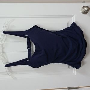 Athleta Navy Tankini Top NWOT 38D/DD